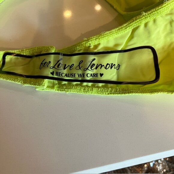 For Love And Lemons Anna 2 Piece Bodysuit Skirt Maxi Dress Neon $348 NWT Sz M - Picture 8 of 11